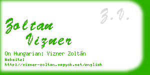 zoltan vizner business card