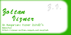 zoltan vizner business card